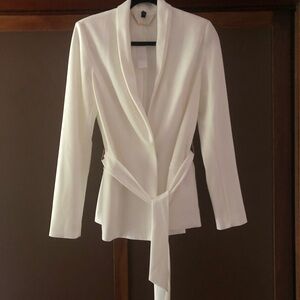 White House Black Market White Blazer